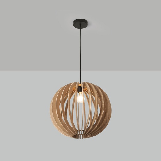 [LM9002] Houten hanglamp "BURMA" - Ø 45cm - E27