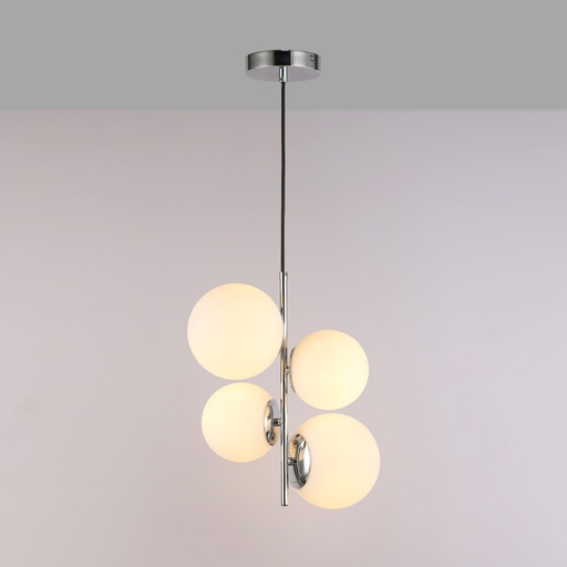 Lampa wisząca kryształowa kula "TANNA" - E27 - Ø 15cm