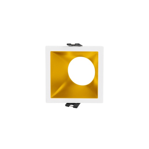Aro downlight pătrat asimetric - UGR scăzut - Tăiere 75 x 75mm