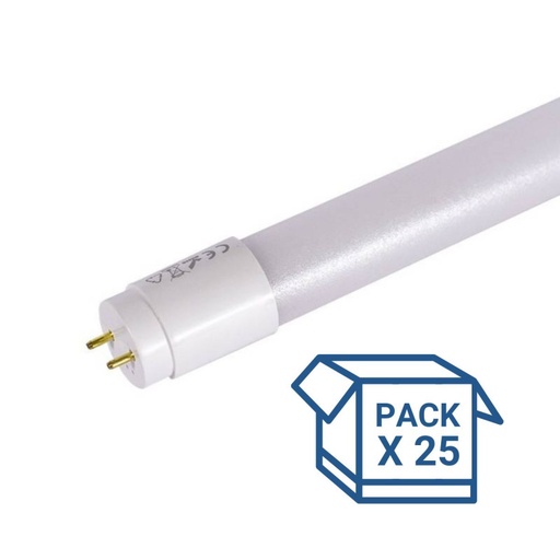 Lot de 25 - Tube LED T8 60cm - 9W - 140lm/W