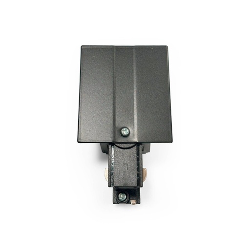 Start connector for three-phase flush mounting rail