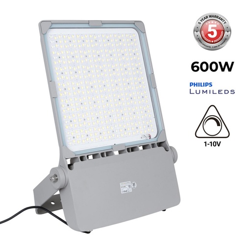 [BFL23-600W] Outdoor Asymmetric LED floodlight - 600W - Dimmable 1-10V - 160lm/W - IP66