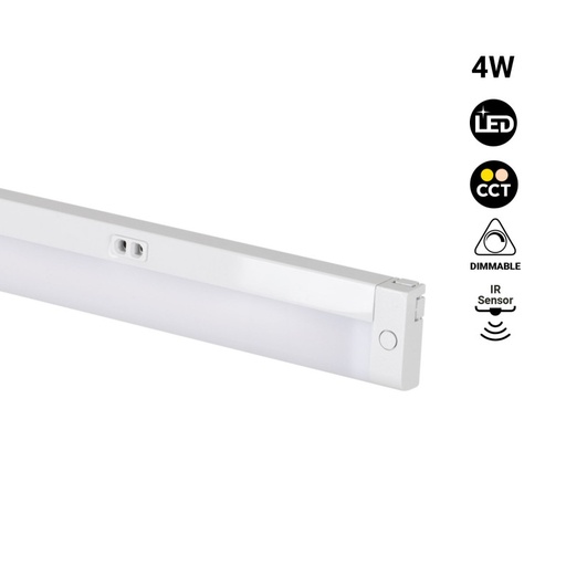 [B7231-300] LED trak pod omarico 4W - CCT - Z IR senzorjem - 30 cm