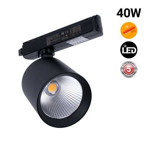 LED 1-phase track spotlight - 40W - Bakeries