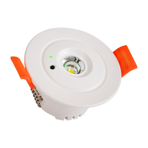 Nödbelysning 3W typ downlight - Autonomi 3 timmar - Ø60mm
