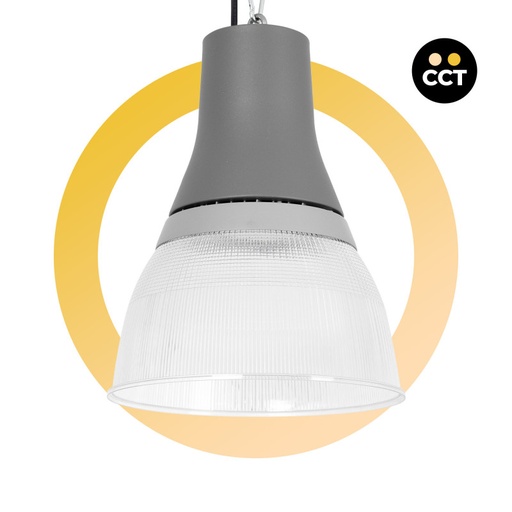 [B8850-PC-CCT] Campana LED comercial CCT - (25W / 40W / 60W / 80W) - Difusor policarbonato - UGR19 - Driver Lifud