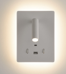 Apliqué de perete "CLAUDI" - 3W + 12W - 2700K - USB+USB-C