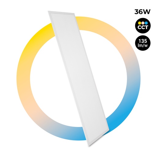 [B1767-CCT-120x30] Opbouw LED Paneel 36W CCT - 120 x 30 cm - 135lm/W - IP20