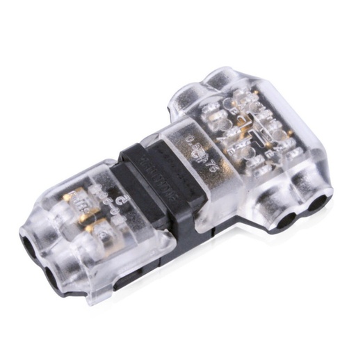 [WJ-T-2C] T-Schnellverbinder für 2 Kabel - 0,34~0,78 mm² - 300V / 9A