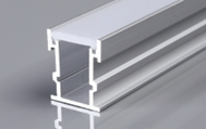 [BWM-32-P+B] LED-profiel voor vloerstrip - 25x21mm - Met diffuser - 2 meter