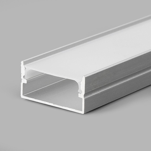 Profile LED strip surface - 10x30mm - With diffuser - 2 meters