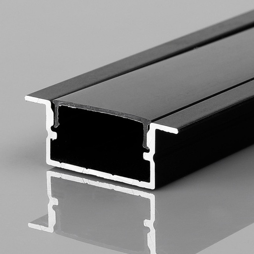 Profil for LED-stripe innfelt - 10x42mm - Med diffuser - 2 meter