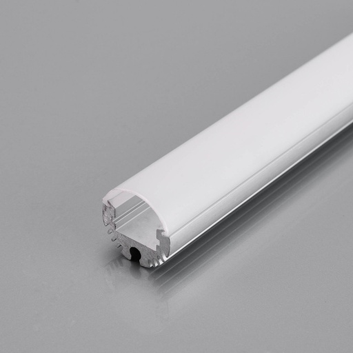 [BXT-239-P+B] Cylindrical LED Strip Profile - ø 20 mm - With Diffuser - Surface / Suspended - 2 Metres