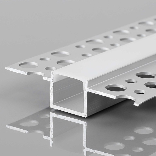 [BXT-733-P+B] Ενσωμάτωση ταινίας LED προφίλ / χωρίς τελειώματα - 9x15mm - Με διαχύτη - 2 μέτρα