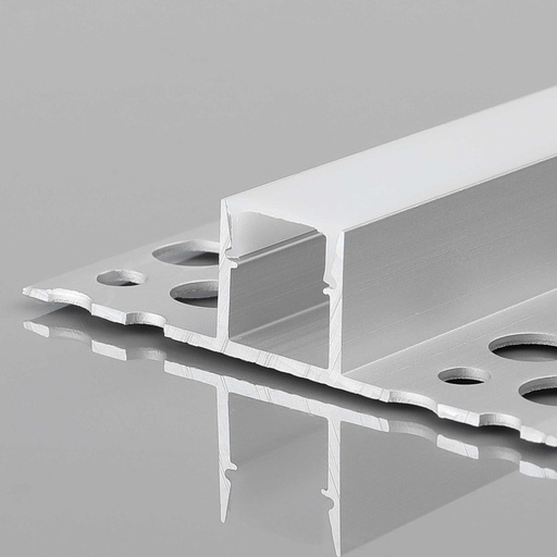 [BXT-736-P+B] Profil für LED-Streifen - Einbau / Trimless - 11x20mm - Mit Diffusor - 2 Meter