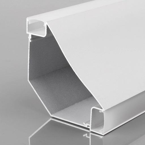 [BXT-714/715-B+B] Kaksipuolinen LED-profiili kulmille - Pinta-asennus - 67x67mm - Diffuusorin kanssa - 2 metriä