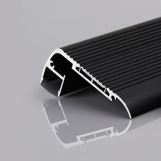 LED strip profile for staircase - 27x63mm - With diffuser - 2 meters