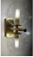 Aplique de pared con doble esfera de cristal "CANTHA" - 2 x G9