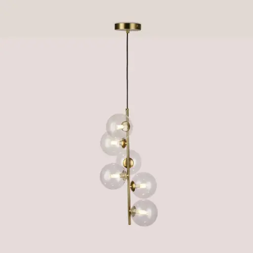 Lampadario con sfere di cristallo "ROMEE" - 6 x G9