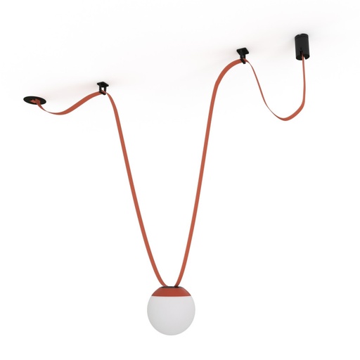 [BVC-KIT01-R] Configureerbare lamp "Axia 1" - KIT 12W bol lamp + geleidende textieltape + accessoires