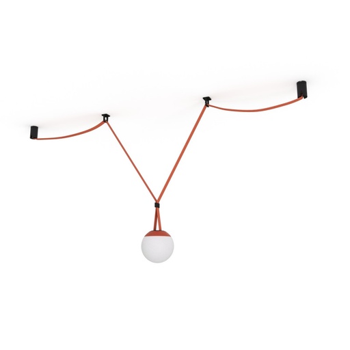 [BVC-KIT03-R] Lampada configurabile "Axia 3" - KIT lampada a sfera 12W + nastro tessile conduttivo + accessori