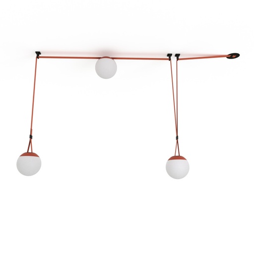 [BVC-KIT06-R] Configurable lamp "Axia 6" - Three 12W globe lamps + Conductive fabric strip + accessories