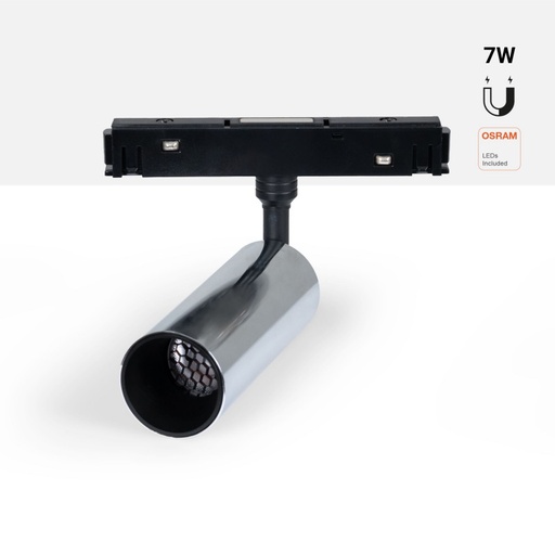 LED-spot voor magnetische rail 48V - 7W - OSRAM chip - 2700K - Kleuren