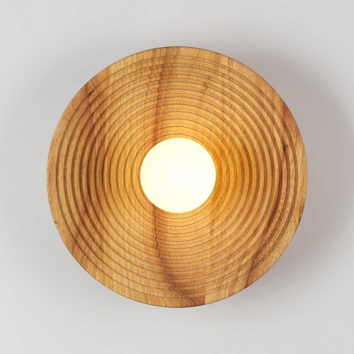 [LD1065-M] Wooden design wall light "RIANNE" - G9 - Ø28cm