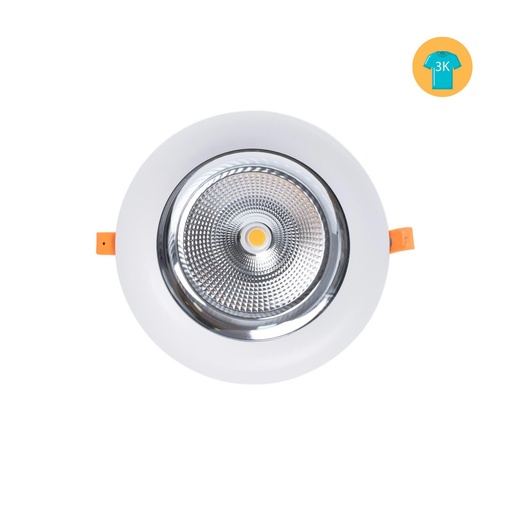 Speciális LED mennyezeti lámpa ruházati üzletek és kiskereskedelmi egységek számára - 44W - Philips tápegység - Ø210 mm kivágás