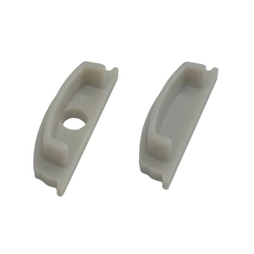 Embout latéral pour profilé flexible de surface 18X6MM (1 U)