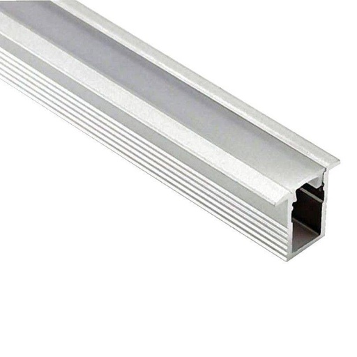 [BPERF13X12] Recessed aluminum profile for LED strip - 13x12mm - LED strips ≤5mm - 2 meters