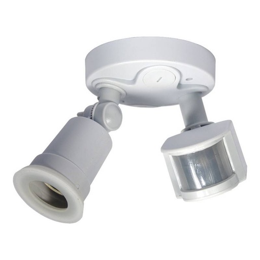 [S1051] Lamphouder voor E27 LED lamp met PIR 180º bewegingssensor IP44