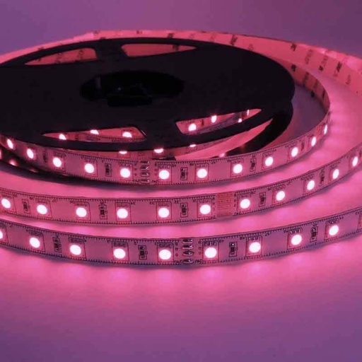 [B1549-IP20] LED Strip 24V-DC 72W veelkleurig RGB IP20 Rol 5 meter