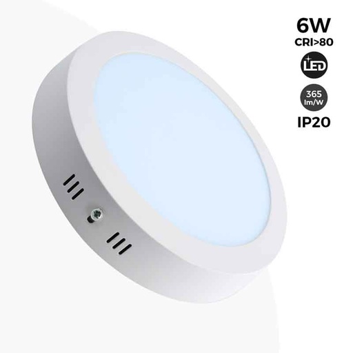 Okrągła lampa sufitowa LED 6W - Ø11,5cm - 365lm