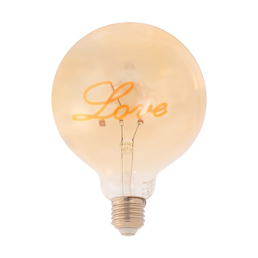Decorative filament bulb "LOVE" - E27 G125 - 4W - 2200K