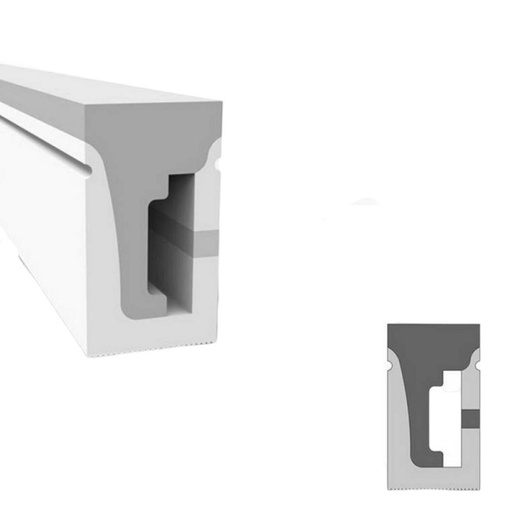 [BPERFLEX10X18] Funda de silicona flexible 10x18mm para convertir tira LED a neón (5metros)