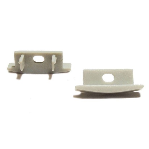 Zijdelingse afdekking voor inbouwprofiel 23x8mm (1pc)