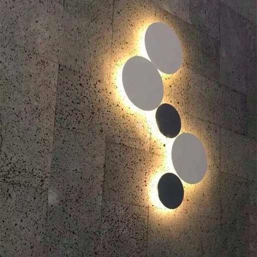 Applique circulaire "Eclipse" 9W - Puce Samsung - Lumière chaude - IP44 - Ø 20cm